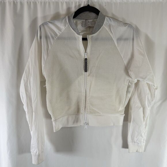 adidas Jackets & Blazers - Stella McCartney ADIDAS Jacket Women's XS White Cropped Full Zip Breathable